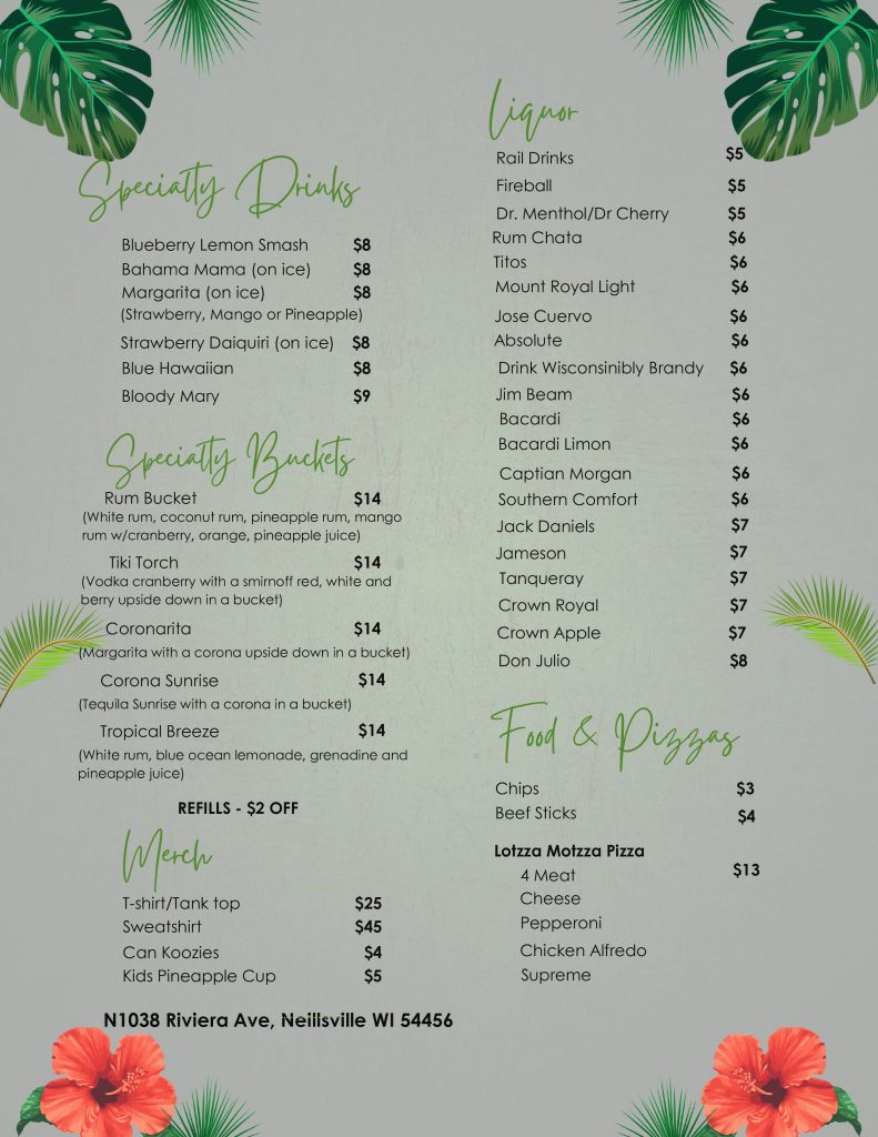 Menu Page 2